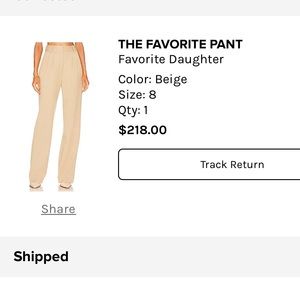 Favorite Daughter Beige Pants